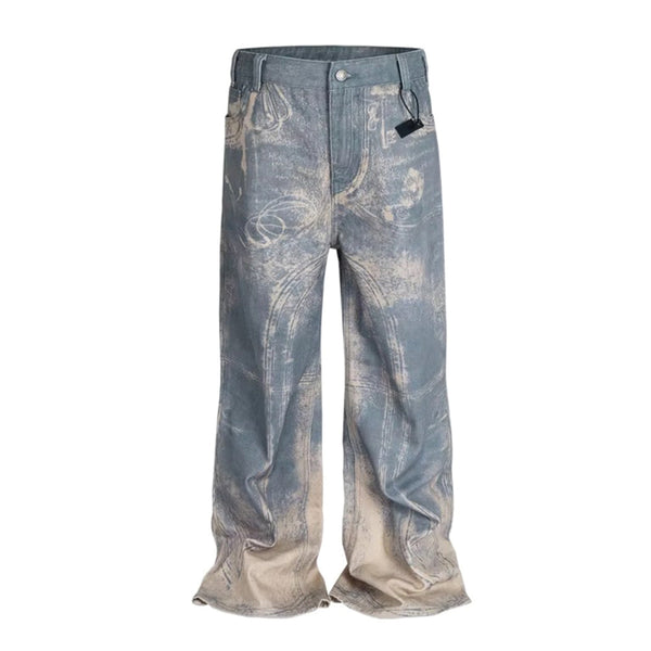 3D Printed Gradient Jeans - Loose Fit