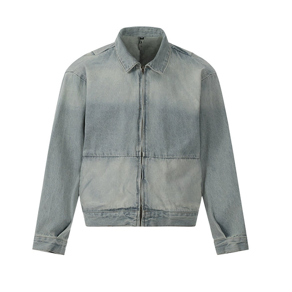 American Retro Harrington Jacket – Men’s Cleanfit Denim Workwear Overshirt