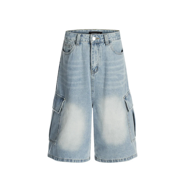 Blue Whiskered Cargo Jorts