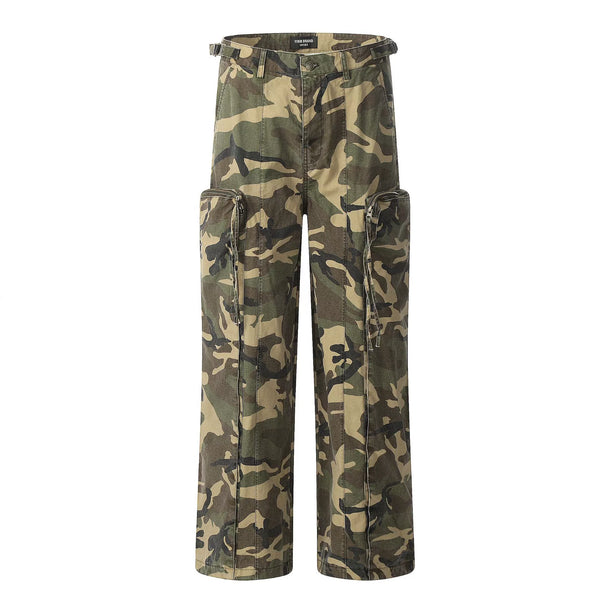 Camouflage 3D Pocket Baggy Wide Leg Pants