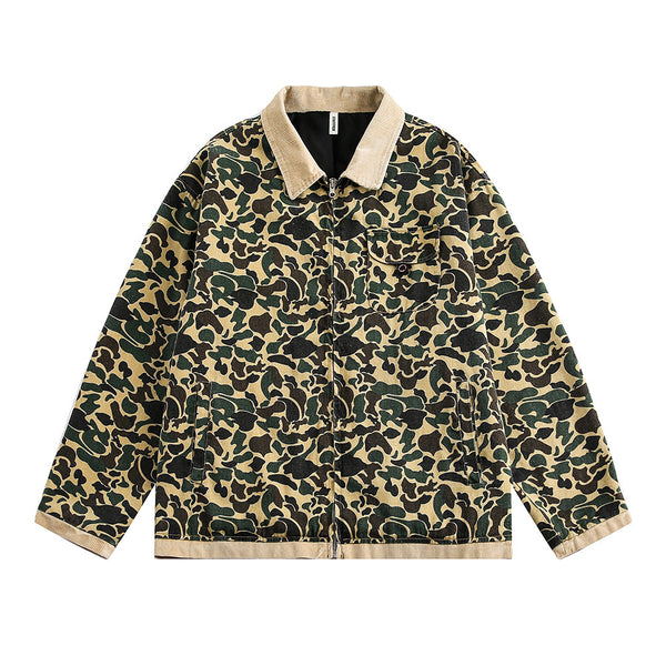 Camouflage Jacket - Canvas Denim Outerwear