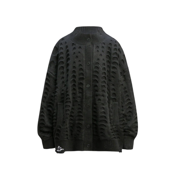 Deconstructed Knit Cardigan