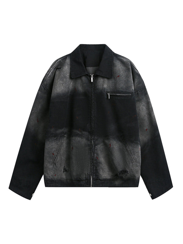 Gradient Wash Paint Jacket