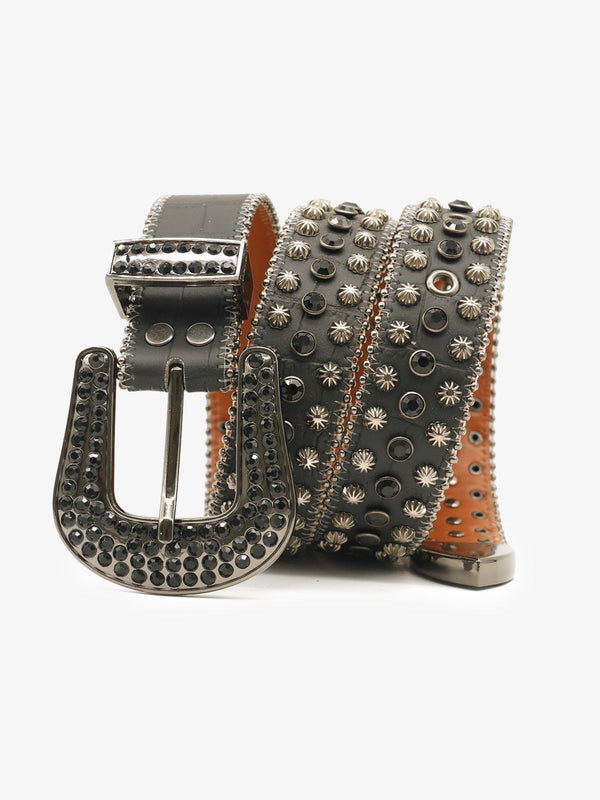 Heavy Hardware Studded Rhinestone Belt