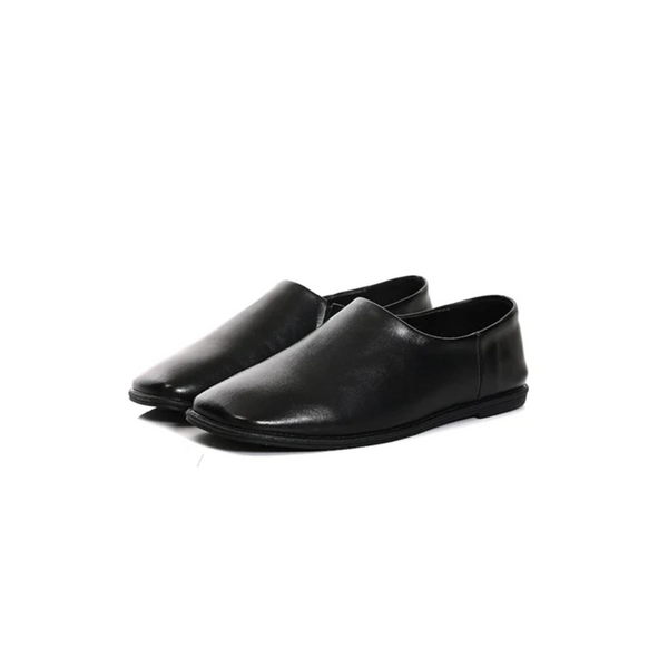 Minimalist Round-Toe Slip-On Loafers