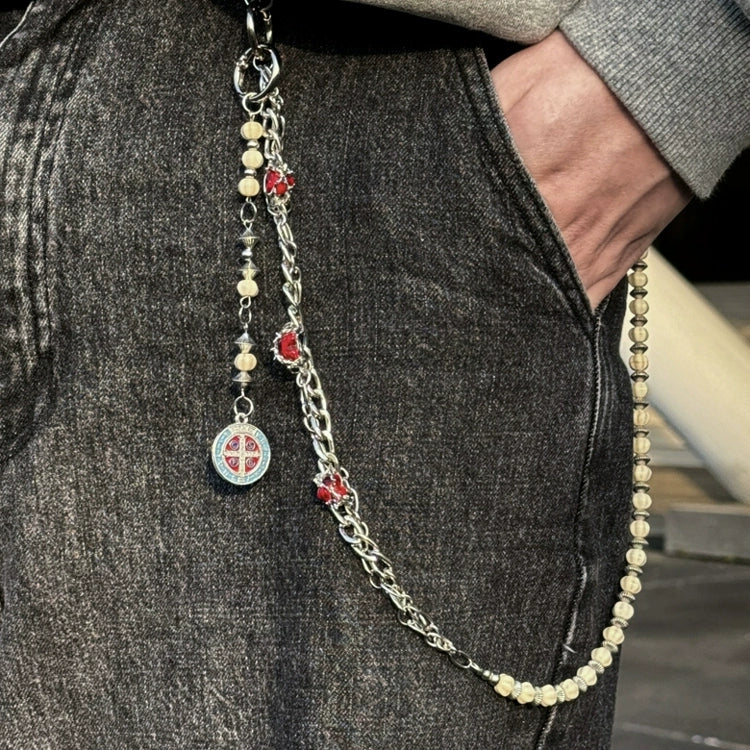 灵韵对撞SoulCollision 男女情侣款嘻哈街舞牛仔腰链裤链裤子配饰