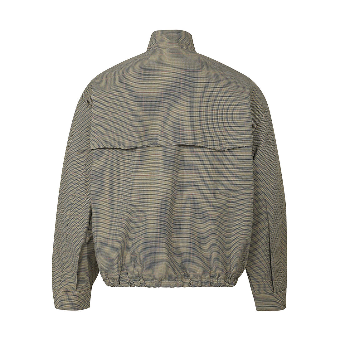 R9866美式复古小众高级感格子夹克街潮老钱风设计男式宽松外套