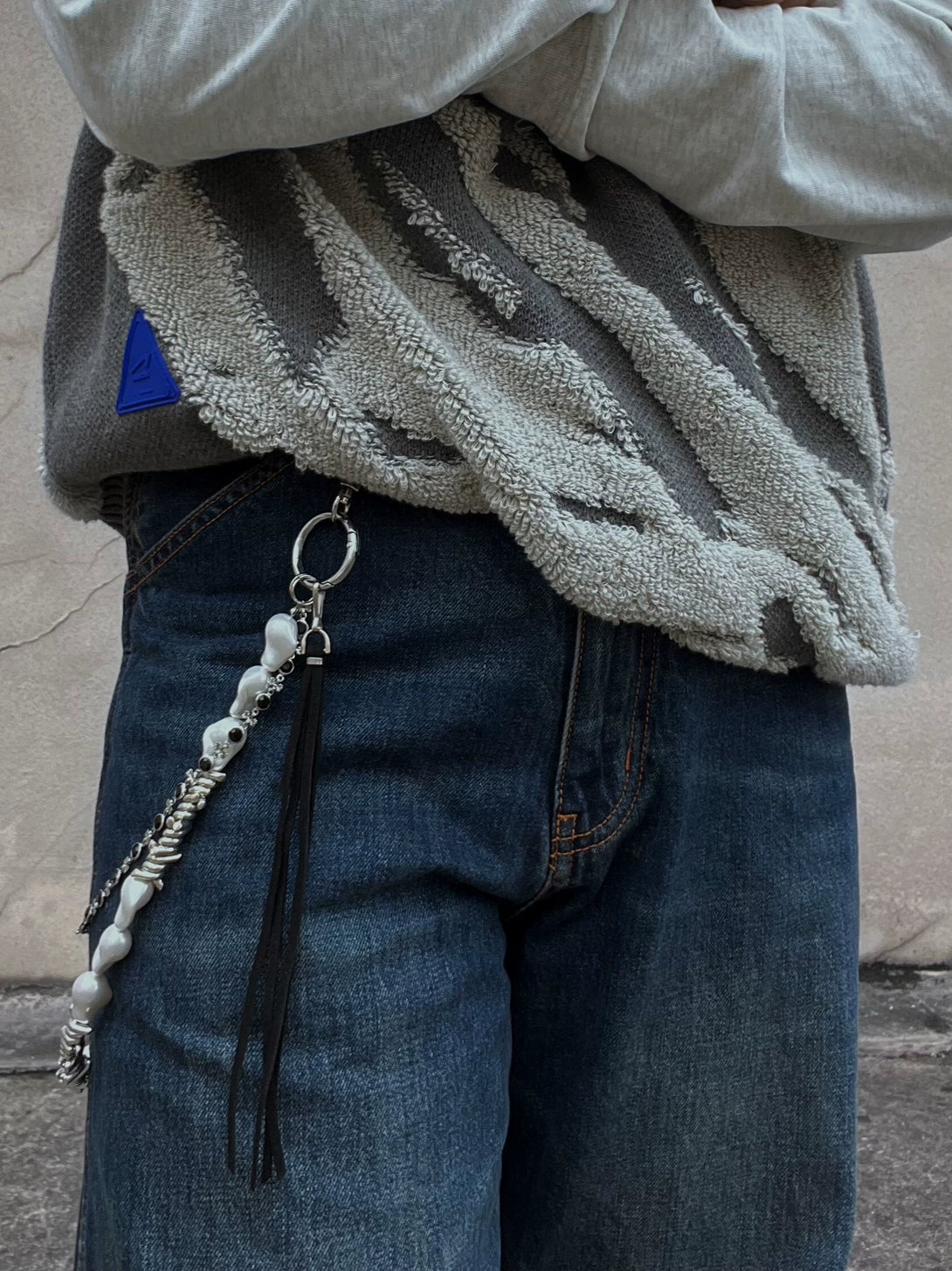 原创cleanfit金属珍 পরিস্থিতির男配饰y2k复古朋克腰链女美式嘻哈