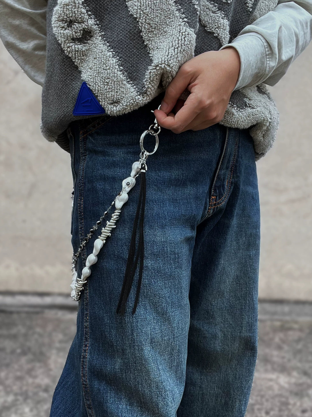 原创cleanfit金属珍 পরিস্থিতির男配饰y2k复古朋克腰链女美式嘻哈