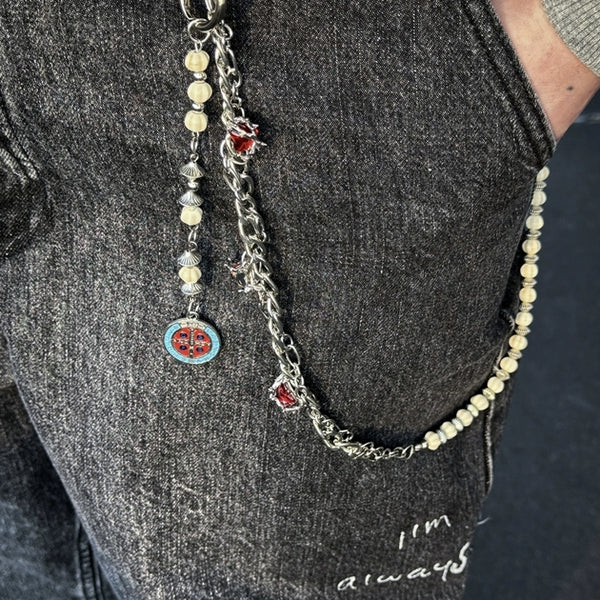 灵韵对撞SoulCollision 男女情侣款嘻哈街舞牛仔腰链裤链裤子配饰