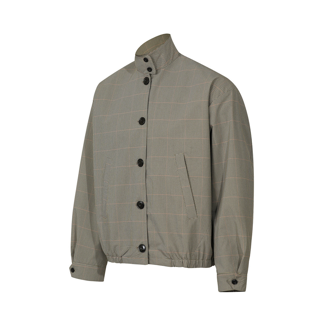R9866美式复古小众高级感格子夹克街潮老钱风设计男式宽松外套