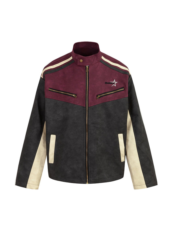 Racing Stripe Moto Jacket