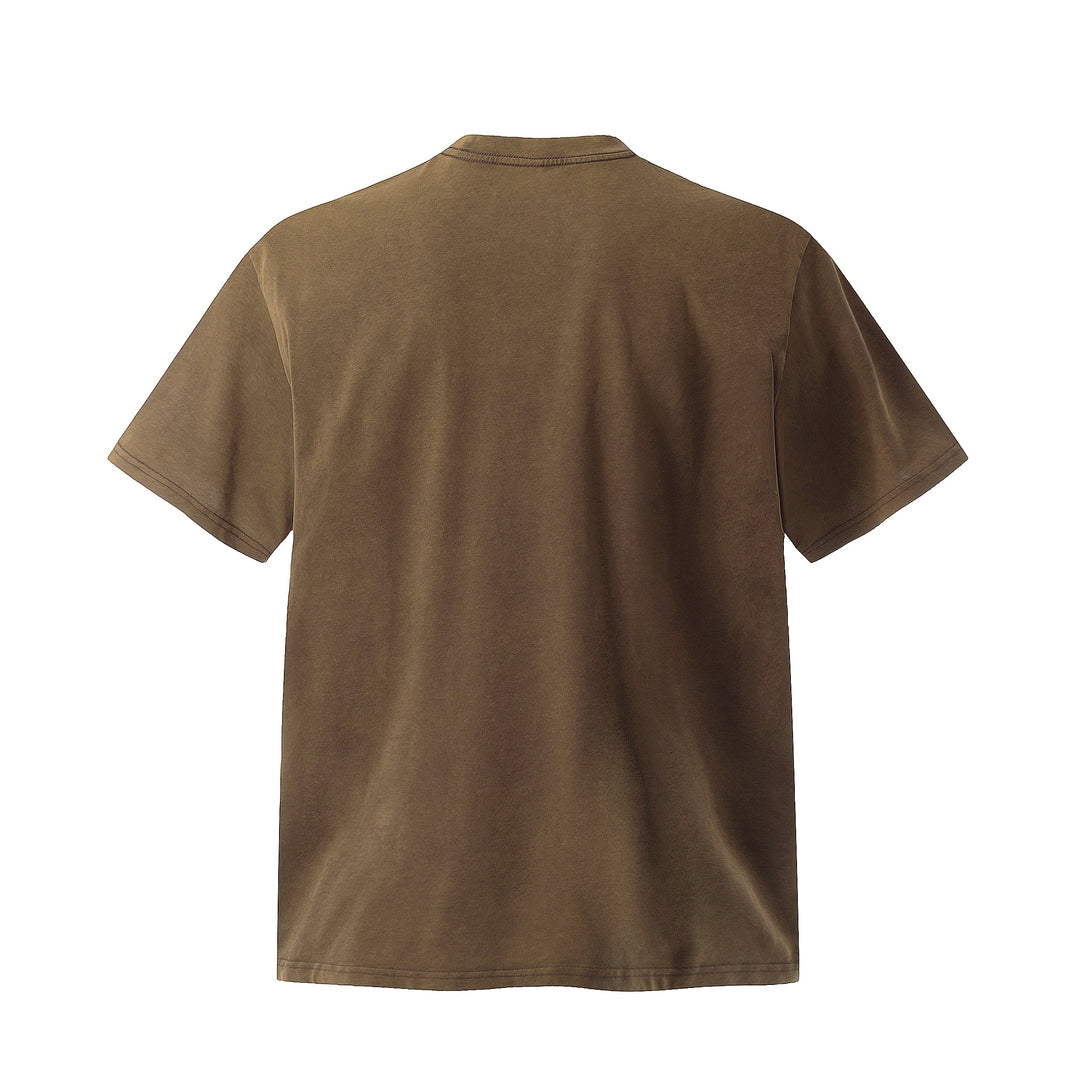Brown t-shirt on a white background