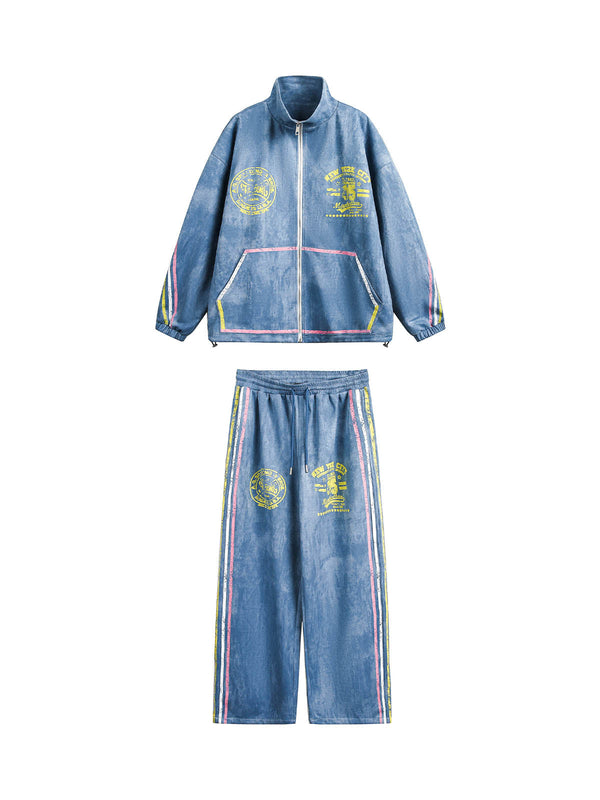 Vintage Athletic Tracksuit Set