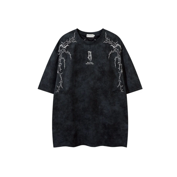 Thorn Print Bleached Tee